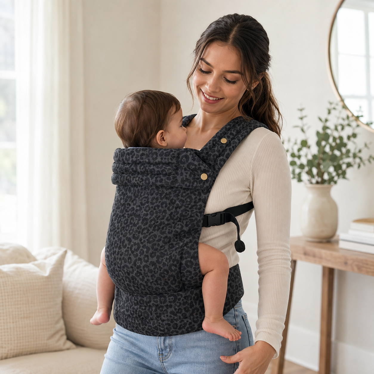 AmoraNido CloudWrap — Soft Newborn Baby Sling