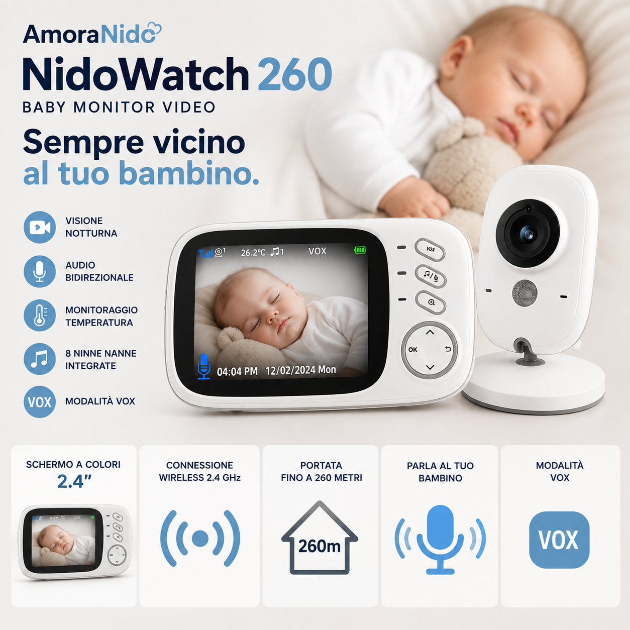AmoraNido NidoWatch 260